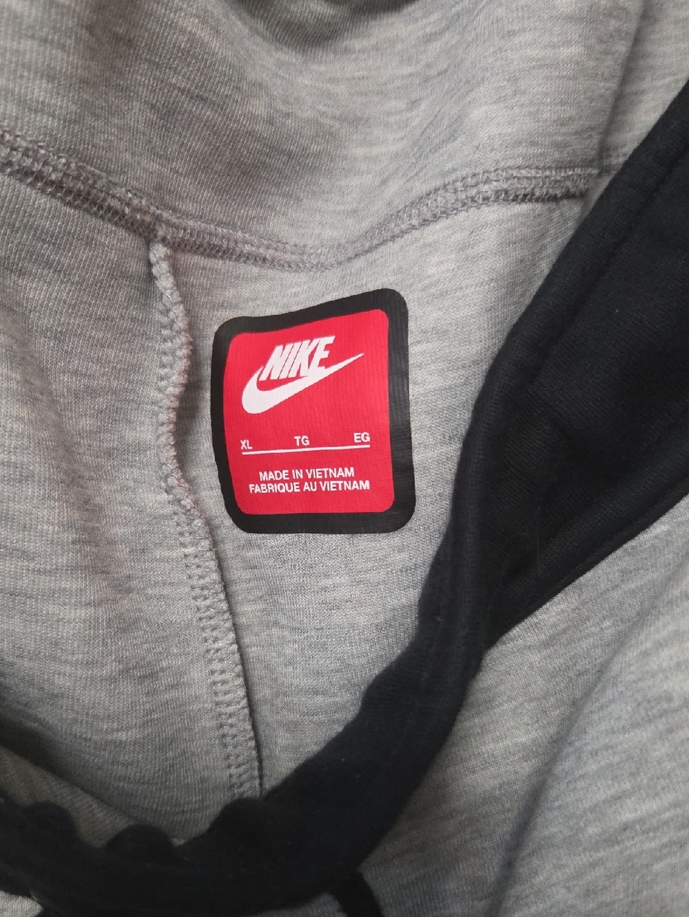 Nike Black and Gray Set Jacket And Pants Zip-Up Hooded Jacket 2yp Size Xlarge. - Picture 9 of 9